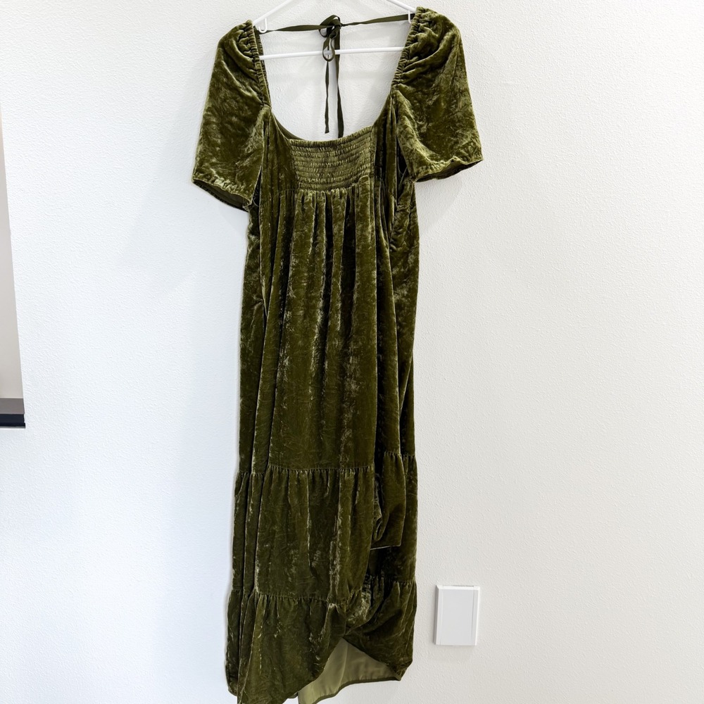 Anthropologie Velvet Empire Vintage Regal Renaissance Boho Whimsical Dress 8 - Picture 4 of 5